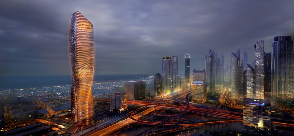 “برج وصل” يتخذ شكلاً متميزاً في أفق دبي