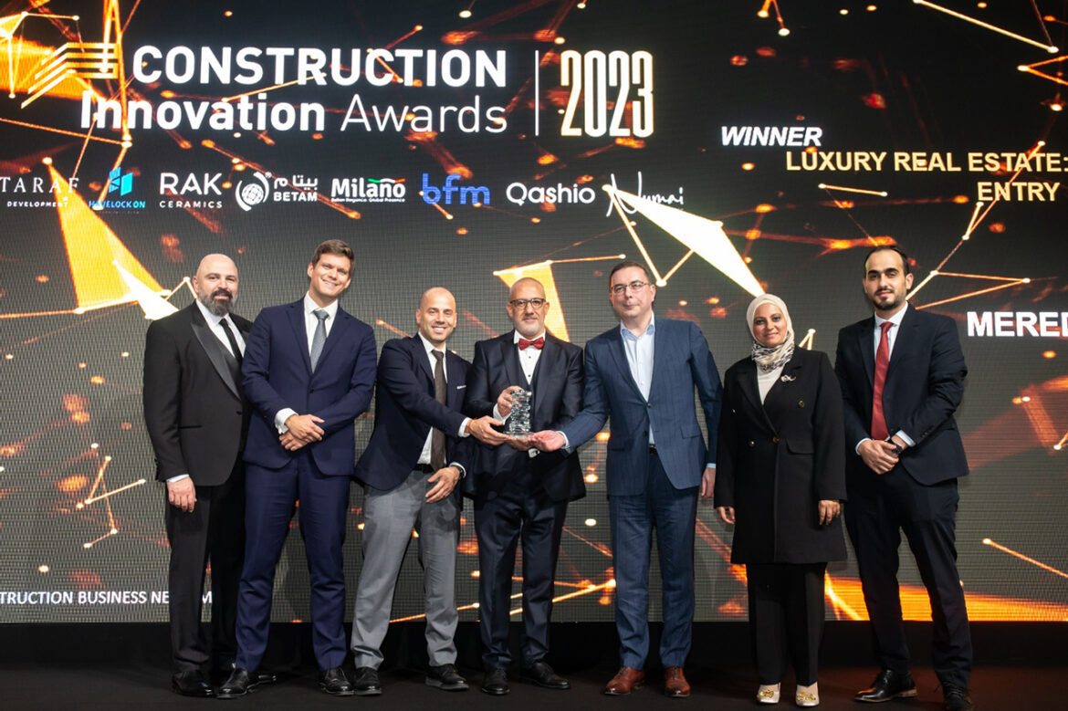 ميريد تفوز بجائزة الابتكار في مجال البناء 2023 عن فئة “أحدث شركة في السوق”